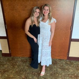 The Collectors edition Ellie Nap Dress - white lace -  size medium - sheer